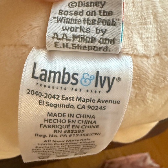 Winnie the Pooh Bear Stuffed Animal with Blue Shirt - Picture 4 of 5